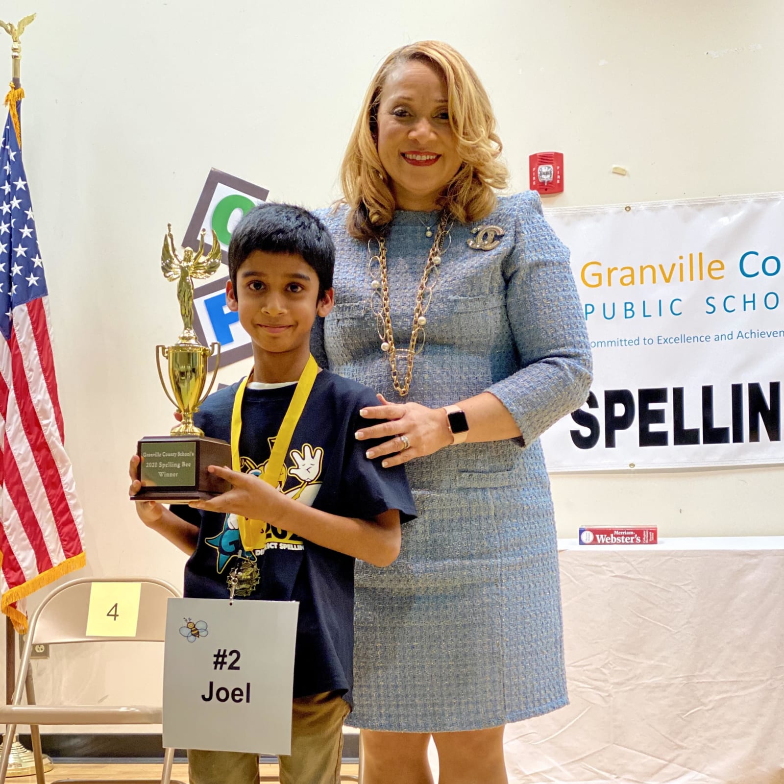 Joel Spelling Bee Champ