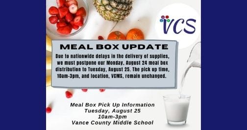 VCS Meal Box Update