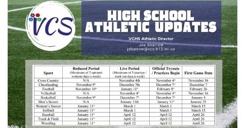 VCS High School Athletic Schedule